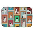 thumbnail image 1 of Carolines Treasures MLM1089DDM 21 x 14 in. Unisex Lots of Black & White French Bulldog Dish Drying Mat, 1 of 5