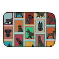 thumbnail image 1 of Lots of Black Schnauzer Dish Drying Mat 14 in x 21 in, 1 of 2
