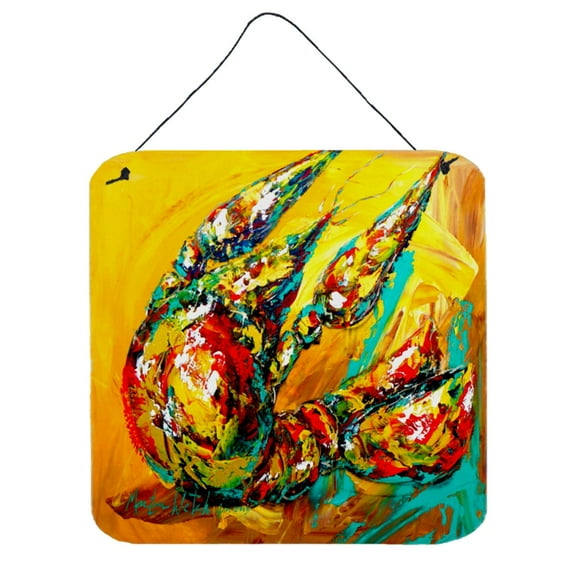 Carolines Treasures MW1001DS66 Crawfish Anyway You Like It Wall or Door Hanging Prints 6x6 multicolor