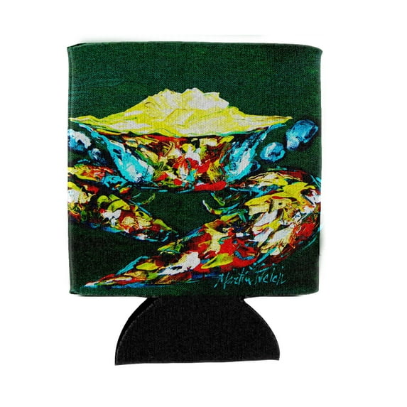 Carolines Treasures MW1042CC Crab Mean Green Can or Bottle Beverage Insulator Hugger Can Hugger multicolor