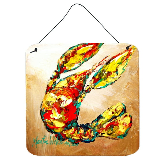 Carolines Treasures MW1062DS66 Crawfish Tanya Wall or Door Hanging Prints 6x6 multicolor