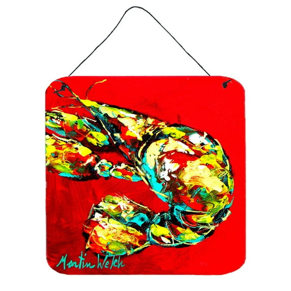 Carolines Treasures MW1065DS66 Crawfish Told You So Wall or Door Hanging Prints 6x6 multicolor