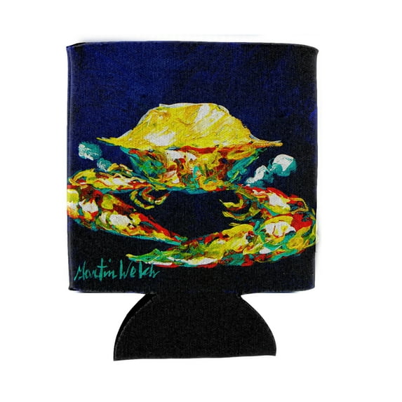 Carolines Treasures MW1077CC Crab Whitney Can or Bottle Beverage Insulator Hugger Can Hugger multicolor