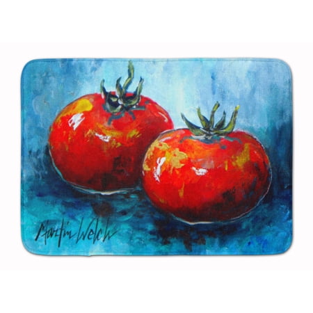 Carolines Treasures MW1088RUG Vegetables - Tomatoes Red Toes Machine Washable Memory Foam Mat 19 X 27" multicolor