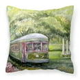 thumbnail image 1 of Carolines Treasures MW1091PW1414 Streetcar Next Stop Audubon Park Canvas Fabric Decorative Pillow  14Hx14W multicolor, 1 of 4