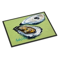 Carolines Treasures MW1102MAT Oysters Two Shells Door Mat Indoor Rug or Outdoor Welcome Mat 18X27 Doormat 18H X 27W