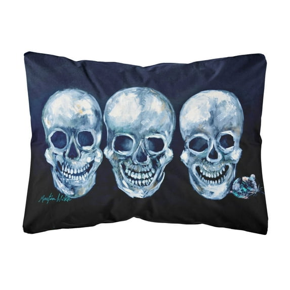 Carolines Treasures MW1106PW1216 Ekk A Meece   Canvas Fabric Decorative Pillow 12H x16W multicolor