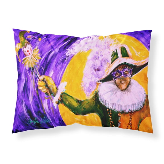 Carolines Treasures MW1109PILLOWCASE Mardi Gras Hey Mister Fabric Standard Pillowcase Standard multicolor