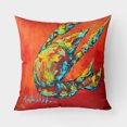 thumbnail image 1 of Carolines Treasures MW1131PW1818 Crawfish Spicy Craw  Canvas Fabric Decorative Pillow  18H x18W multicolor, 1 of 2