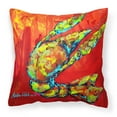 thumbnail image 1 of Carolines Treasures MW1134PW1414 Crawfish Hot Craw Canvas Fabric Decorative Pillow  14Hx14W multicolor, 1 of 4