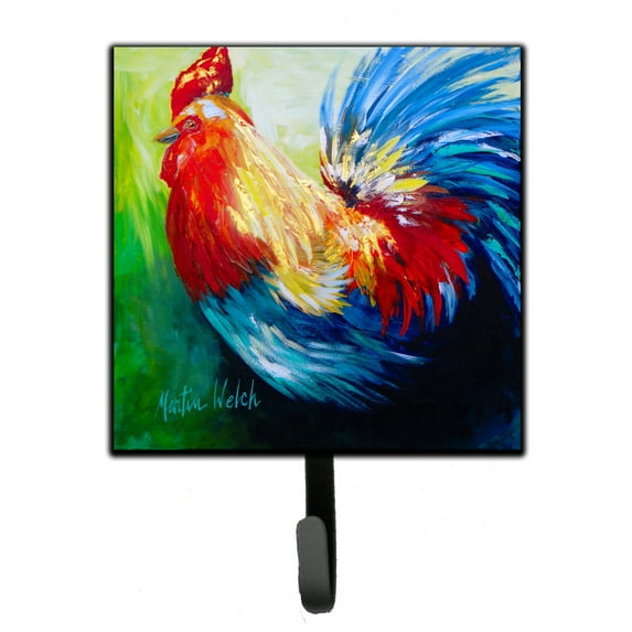 Carolines Treasures MW1137SH4 Rooster Chief Big Feathers Leash or Key Holder 7Hx4.25W multicolor