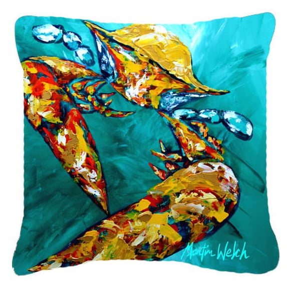 Carolines Treasures MW1139PW1818 Crab Beam of Light Canvas Fabric Decorative Pillow 18H x18W multicolor