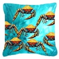 thumbnail image 1 of Carolines Treasures MW1140PW1818 Crab Lotta Crabs Canvas Fabric Decorative Pillow  18H x18W multicolor, 1 of 1