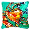 thumbnail image 1 of Carolines Treasures MW1142PW1818 Crab Canvas Fabric Decorative Pillow  18H x18W multicolor, 1 of 1