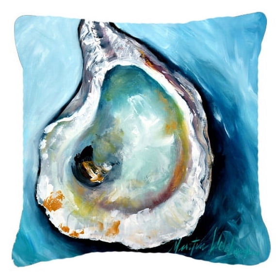 Carolines Treasures MW1143PW1818 Oyster Canvas Fabric Decorative Pillow 18H x18W multicolor