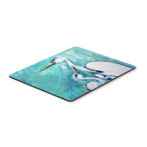 Carolines Treasures MW1159MP Mothers Love White Crane Mouse Pad Hot Pad or Trivet Large multicolor