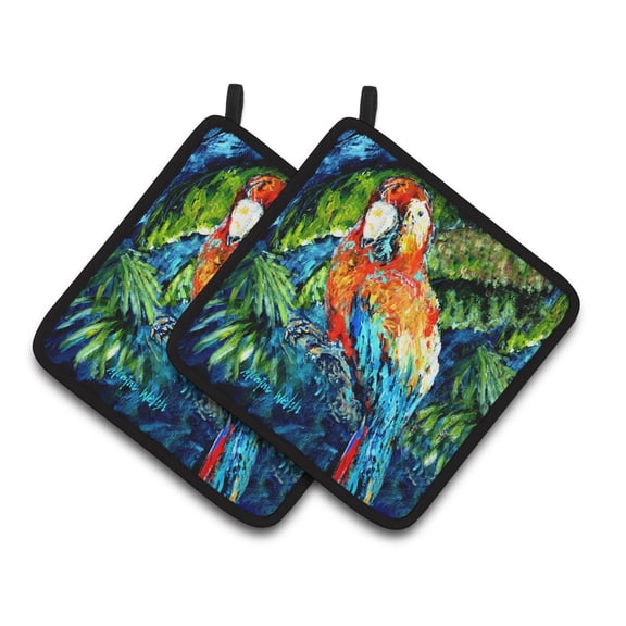 Carolines Treasures MW1173PTHD Fiddler Crab Pair of Pot Holders, 7.5 x 3 x 7.5 in.