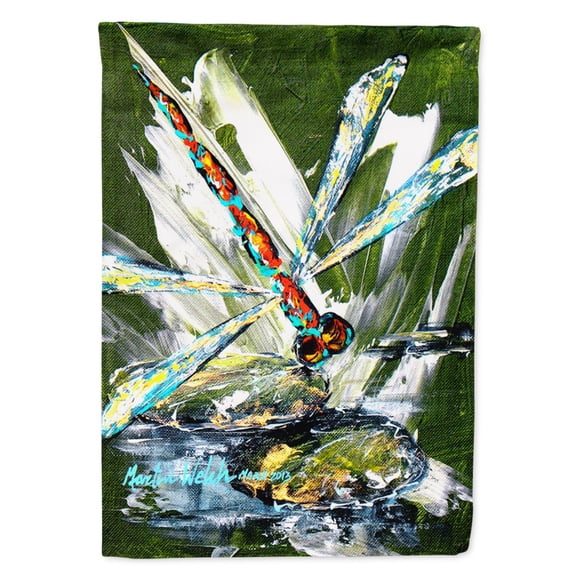 Carolines Treasures MW1182GF Bug Eye Dragonfly Flag Garden Size  Small multicolor