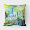 thumbnail image 1 of Carolines Treasures MW1183PW1818 Across the Square St Louis Cathedral Canvas Fabric Decorative Pillow 18H x18W, 1 of 2
