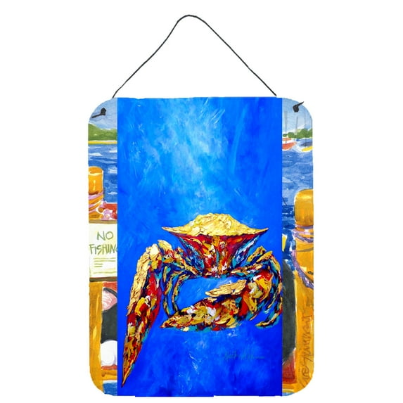 Blue Crab on Blue Sr. Wall or Door Hanging Prints