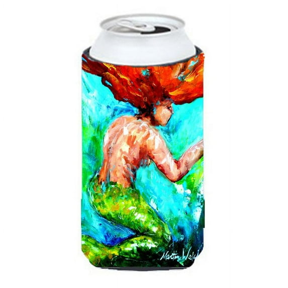 Carolines Treasures MW1200TBC Mermaids Heaven Tall Boy Beverage Insulator Hugger  Tall Boy multicolor