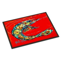Carolines Treasures MW1207MAT Shrimp Boil Door Mat Indoor Rug or Outdoor Welcome Mat 18x27 Doormat  18H X 27W multicolor