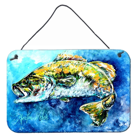 Carolines Treasures MW1210DS812 Bobby Bass Wall or Door Hanging Prints  8x12 multicolor
