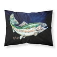 thumbnail image 1 of Carolines Treasures MW1213PILLOWCASE Deep Blue Rainbow Trout Fabric Standard Pillowcase Standard multicolor, 1 of 2