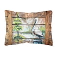 thumbnail image 1 of Carolines Treasures MW1215PW1216 Summer by the Lake White Pelican Fabric Decorative Pillow  12H x16W multicolor, 1 of 3