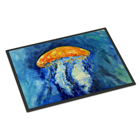 Carolines Treasures MW1223JMAT Calm Water Jellyfish Door Mat Indoor Rug or Outdoor Welcome Mat 24x36 Doormat 24H X 36W