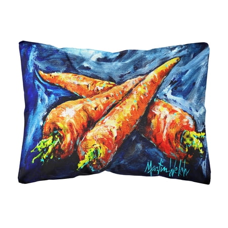 Carrots Only Three Needed Fabric Decorative Pillow