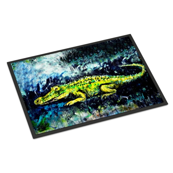 Sneaky Alligator Door Mat