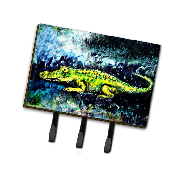 Carolines Treasures MW1233TH68 Sneaky Alligator Leash or Key Holder Triple multicolor