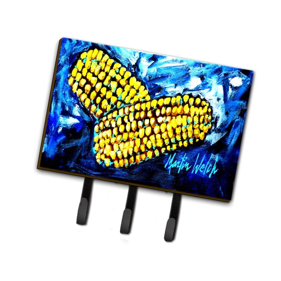 Carolines Treasures MW1235TH68 Two Corn Please Leash or Key Holder Triple multicolor