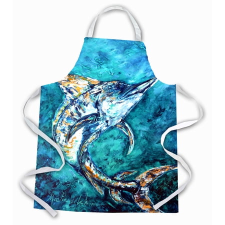 Carolines Treasures MW1243APRON American Marlin Apron Large multicolor