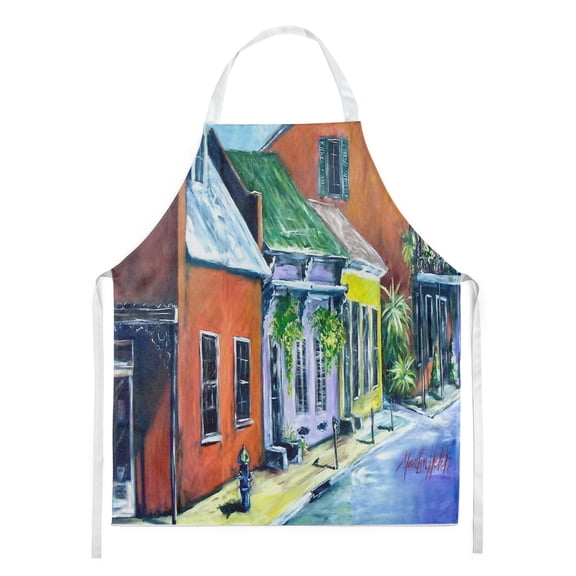 Carolines Treasures MW1258APRON Orleans Somewhere Close Apron Large multicolor