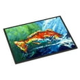 thumbnail image 1 of Carolines Treasures MW1270JMAT Break Through Red Fish Door Mat Indoor Rug or Outdoor Welcome Mat 24x36 Doormat 24H X 36W, 1 of 4