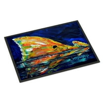 Carolines Treasures MW1276MAT Flipper Red Fish Door Mat Indoor Rug or Outdoor Welcome Mat 18x27 Doormat 18H X 27W