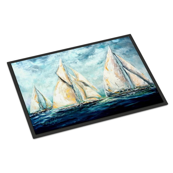 The Last Mile Sail boats Door Mat