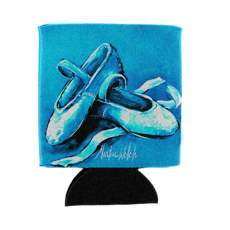 Carolines Treasures MW1303CC Ballet Shoes Aqua Blue Can or Bottle Hugger