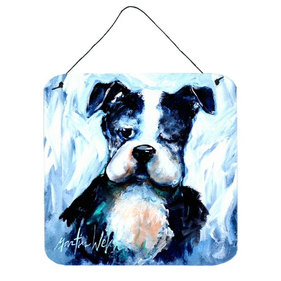 Carolines Treasures MW1311DS66 Boston Terrier Boston Tuff Wall or Door Hanging Prints 6x6 multicolor