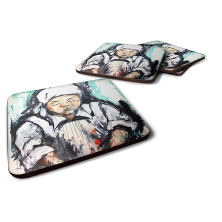Melted Heart Foam Coaster Set of 4