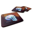 thumbnail image 1 of Carolines Treasures MW1341FC Skeleton My Best Side Foam Coaster Set of 4 3 1/2 x 3 1/2 multicolor, 1 of 4