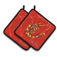 thumbnail image 1 of Red Shrimp Pair of Pot Holders, 1 of 4