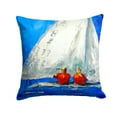 thumbnail image 1 of Carolines Treasures MW1360PW1414 Sailboat Twos Company Fabric Decorative Pillow  14Hx14W multicolor, 1 of 4
