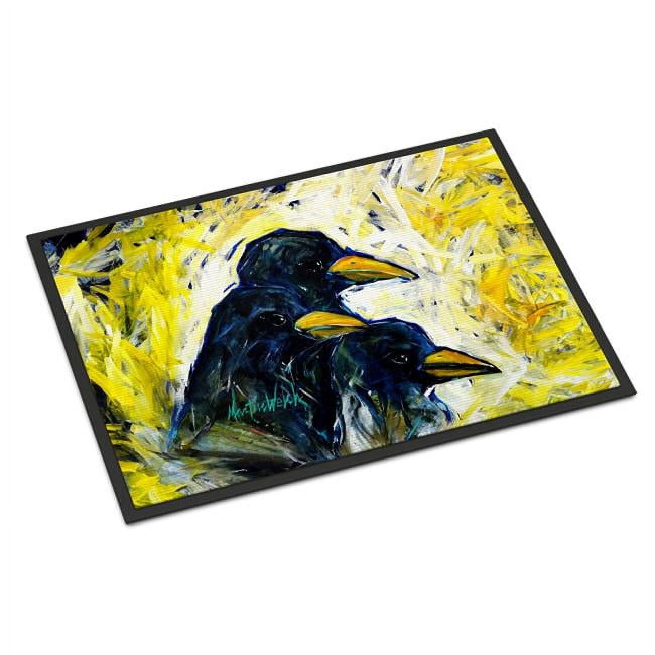 Baked In A Pie Crows Doormat 27 in x 18 in
