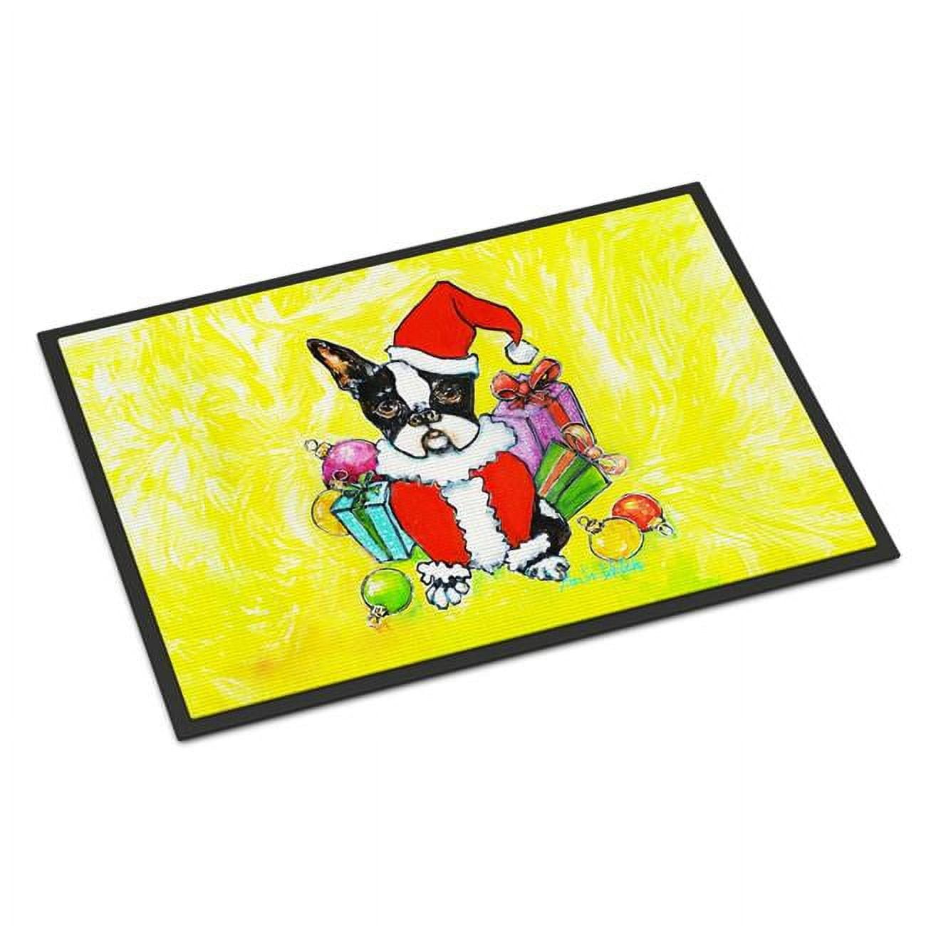 Carolines Treasures MW2026MAT 18 x 27 in. Boston Terrier Stinker That Stole Christmas Doormat