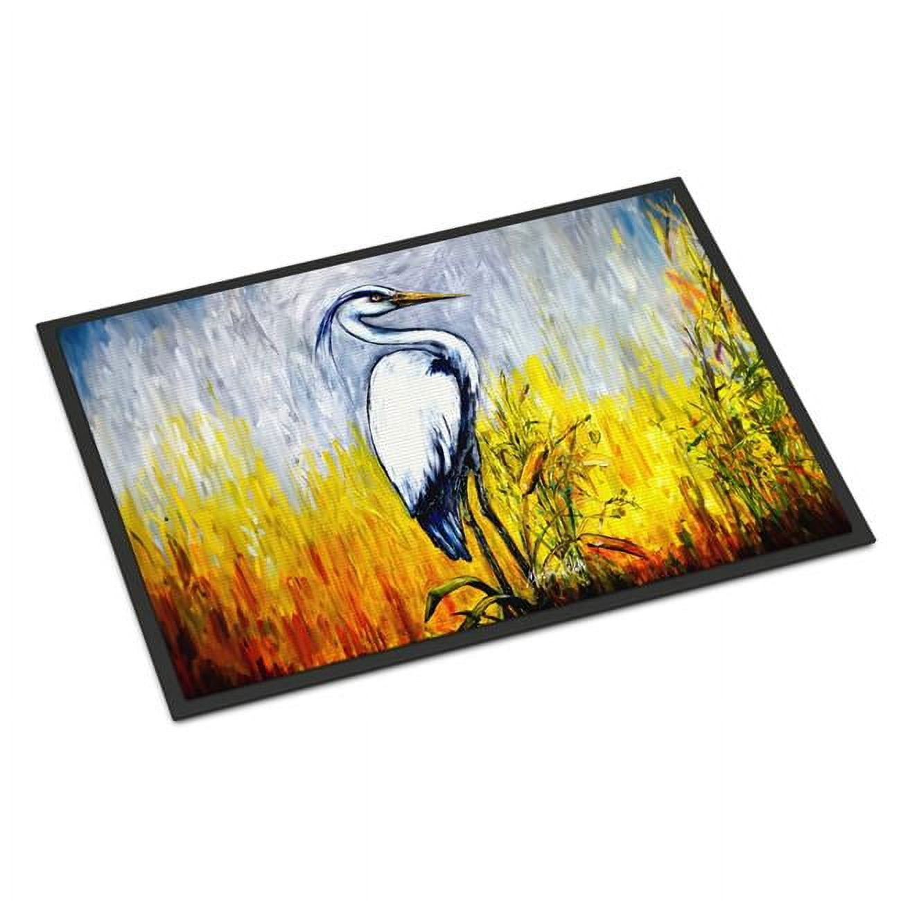 Carolines Treasures MW2037MAT 18 x 27 in. Cattin Around Heron Doormat