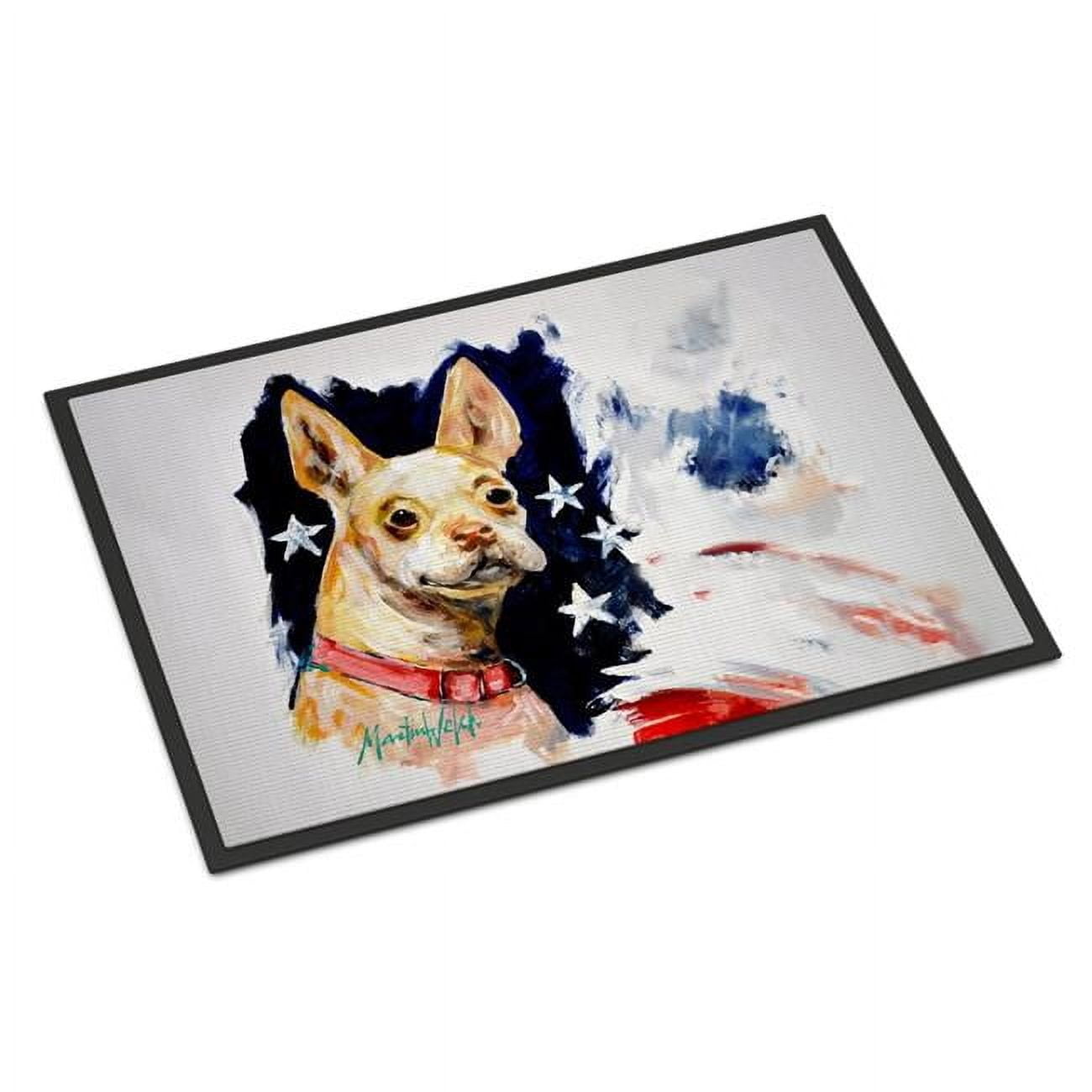 Chevy Boston Terrier Doormat 27 in x 18 in