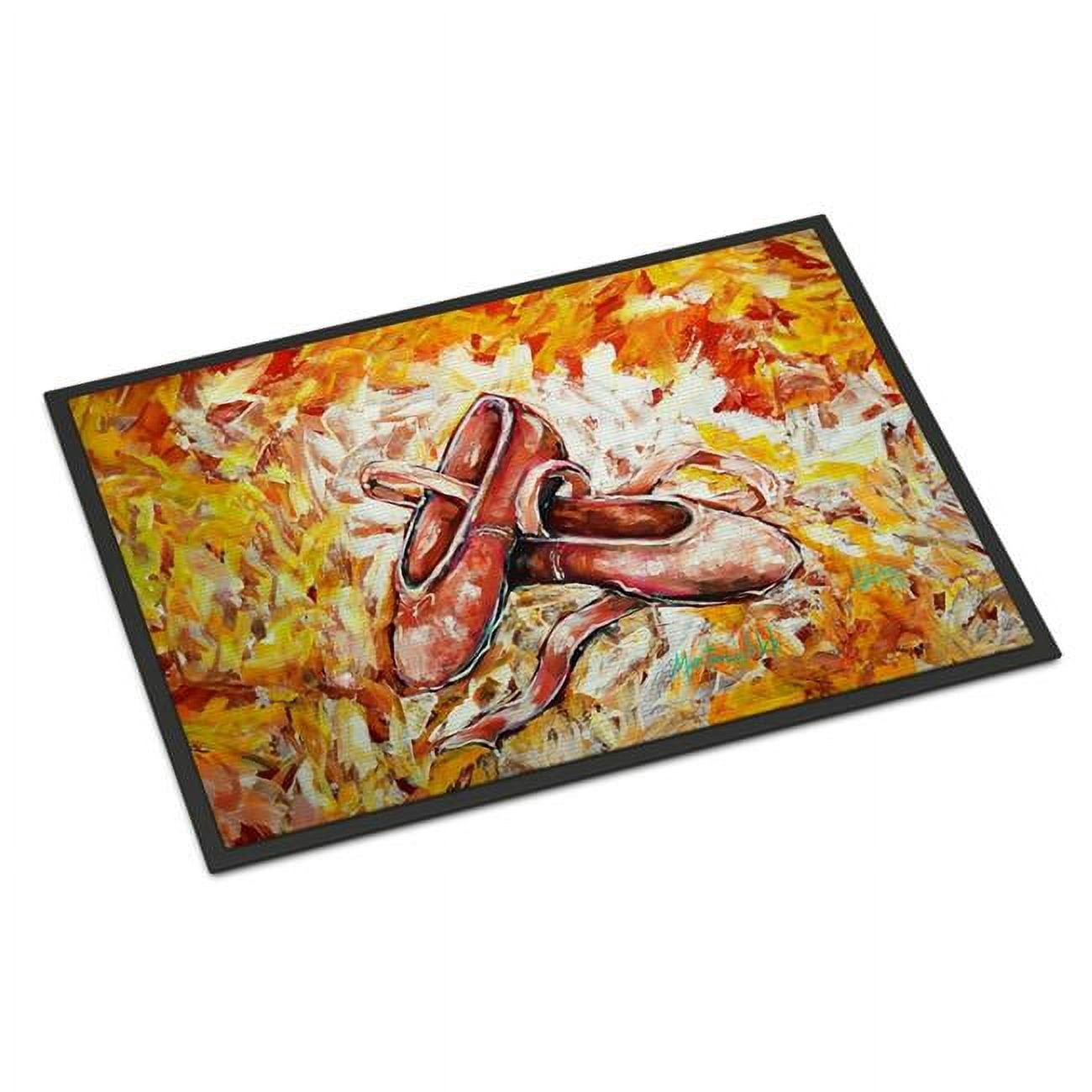 Carolines Treasures MW2059MAT 18 x 27 in. First Step Ballet Shoes Doormat